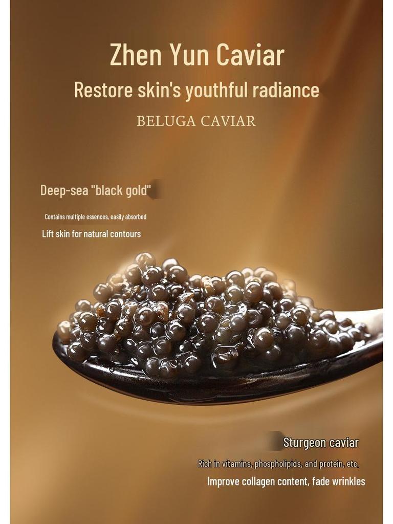 Ji Kou Xiu Kaviar Revitalisierendes Anti-Falten 7-teiliges Hautpflege-Set: Essenz, Toner, Lotion, Creme und Kosmetika für Schönheitsstudios.