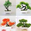 Plastic Artificial Plants Home Decoration Artificial Flowers Potted Bonsai Small Tree Pot Fake Plant Potted Ornaments Halloween