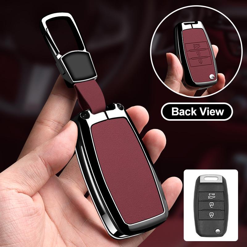 Zinc Alloy Car Key Case Cover Shell Fob for KIA RIO 3 K2 K3 K4 K5 Sportege Picanto Optima Soul Ceed Sorento Forte Stinger Cerato