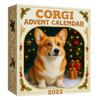 Corgi Christmas Advent Calendar 2025 24 Days Countdown Calendar Acrylic Corgi Themed Ornaments Holiday Gifts for Dog Lovers
