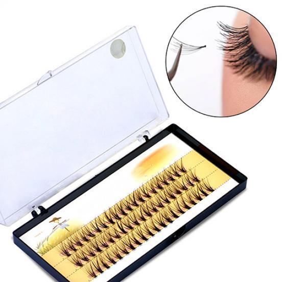 

Women Pro Makeup 60 Pcs Clusters Beauty Eye Lashes Grafting Fake False Eyelashes 14 mm