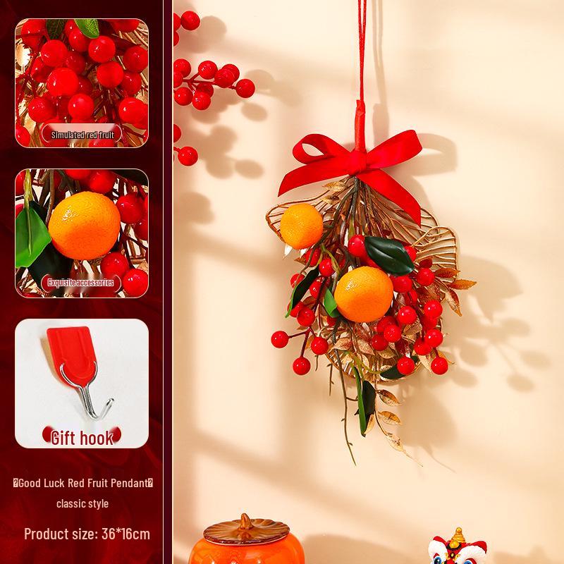 Housewarming Door Hanging: New Home Fortune Fruit String for Indoor Living Room Decor, Adds Birthday Atmosphere