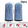 Set Of 10 Cut Resistant Finger Sleeves Protectors Breathable Lightweight Protective Gear Fit for Workshops And Gardening