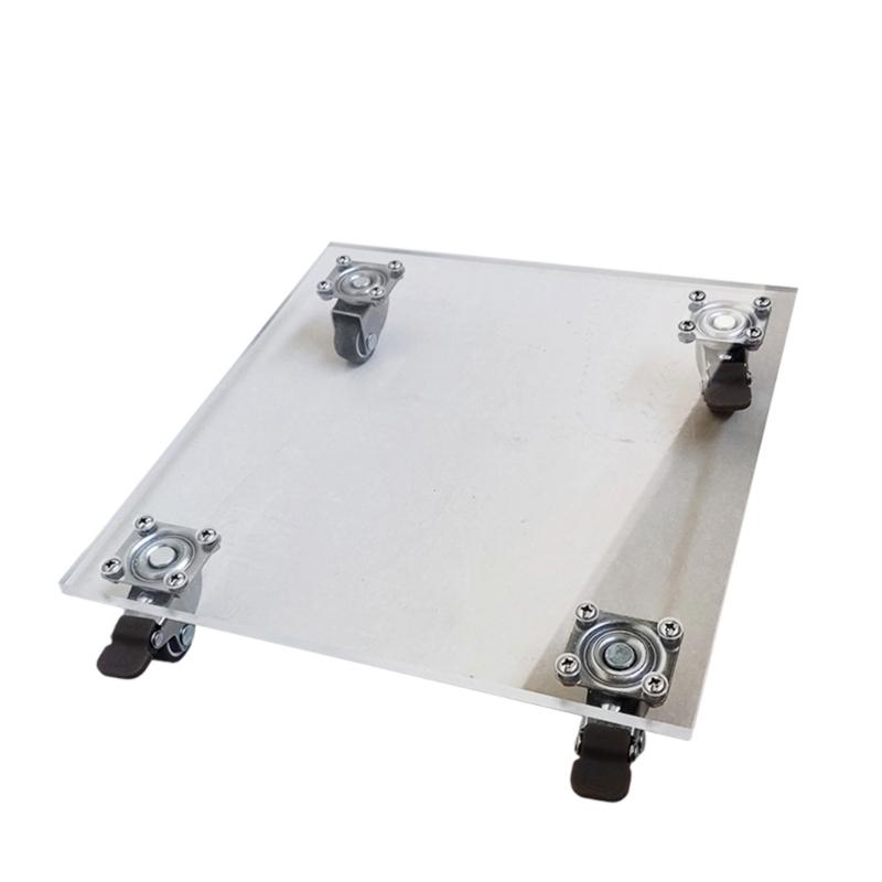 Heavy Duty Plant Bracket with Wheels Plant Stand Wheel Square Plant Stand Metal Plant Bracket Suitable for Indoor Outdoor 20x20cm