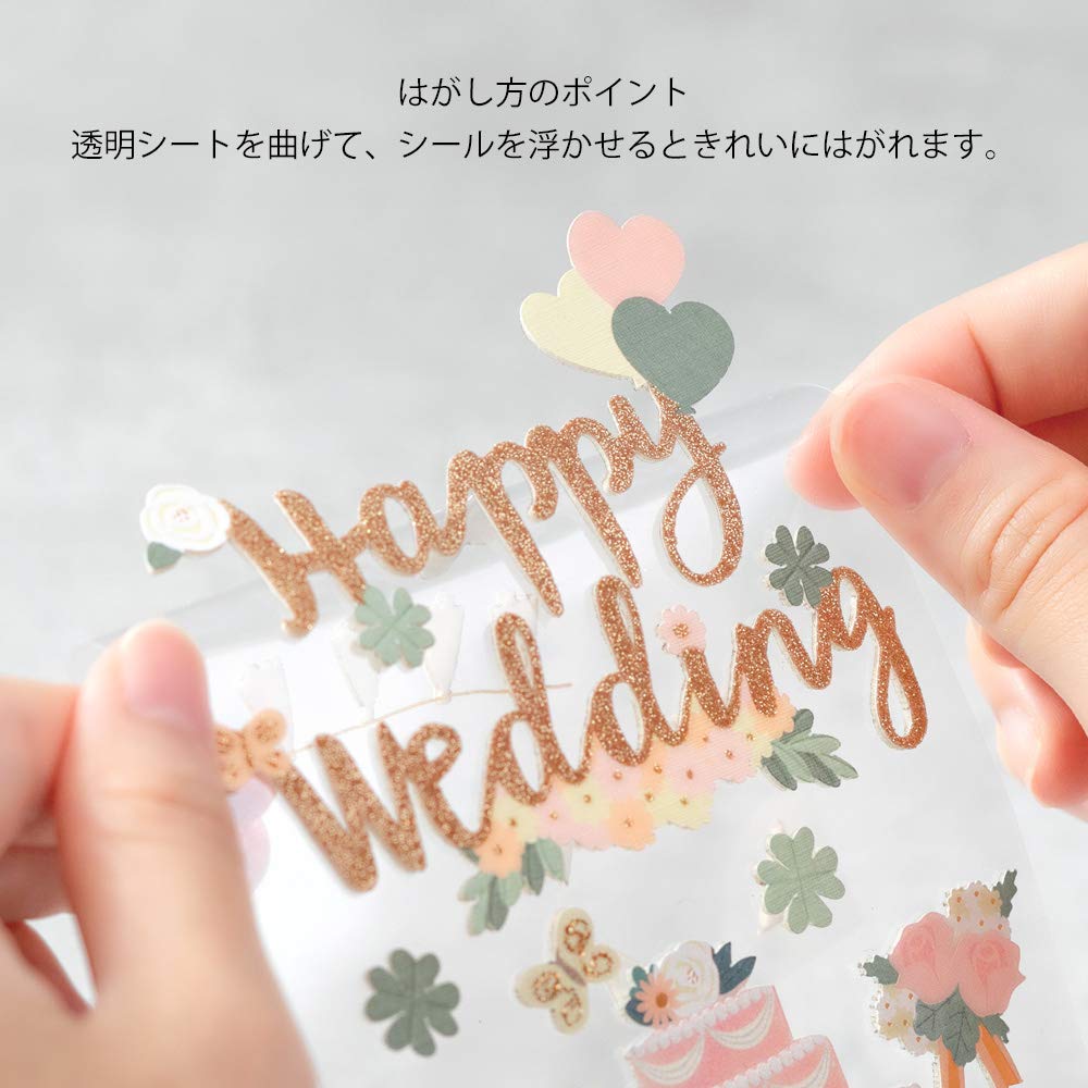 DESIGNPHIL MIDORI Sticker 2513 PCM Title Wedding Cake Pattern 82513006