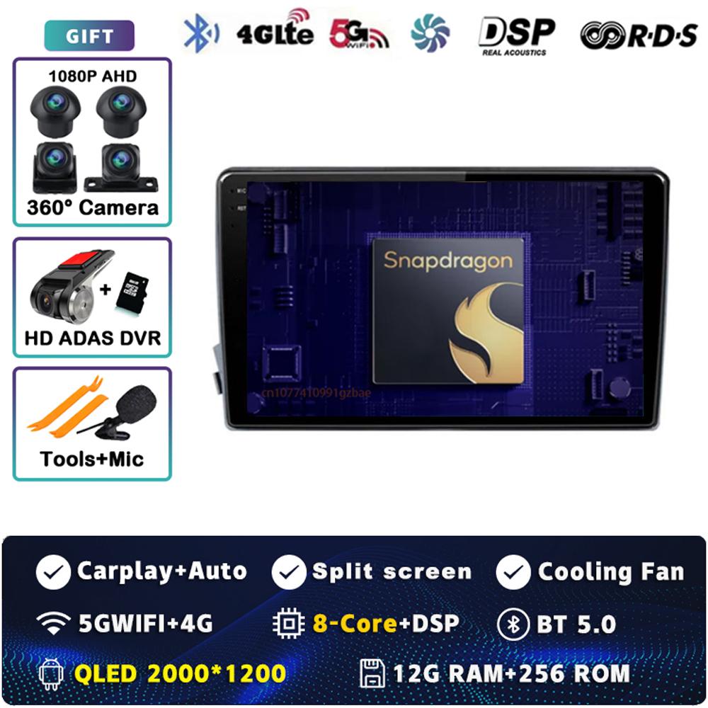 Android 14 Carplay Car Radio For SsangYong Kyron Actyon 2005 - 2013 Multimedia Video Player Navigation GPS Stereo 2Din DVD Auto