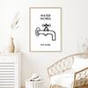 Save Water Laundry Posters Canvas Paintings Colorful Retro Inspired Quote Wall Art Prints Pictures for Bathroom Home Decoration