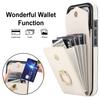 For iPhone 17 Pro Max Case Leather + TPU Accordion Card Bag Phone Cover with Ring Kickstand