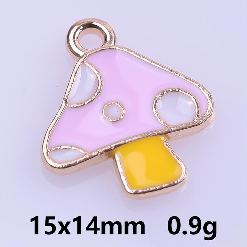 Rosa Liebe Mädchen Accessoires Emaille Großhandel Anhänger Für Schmuckherstellung Zubehör Mond/Blume/Schmetterling Anhänger Charm DIY Ohrring Basteln