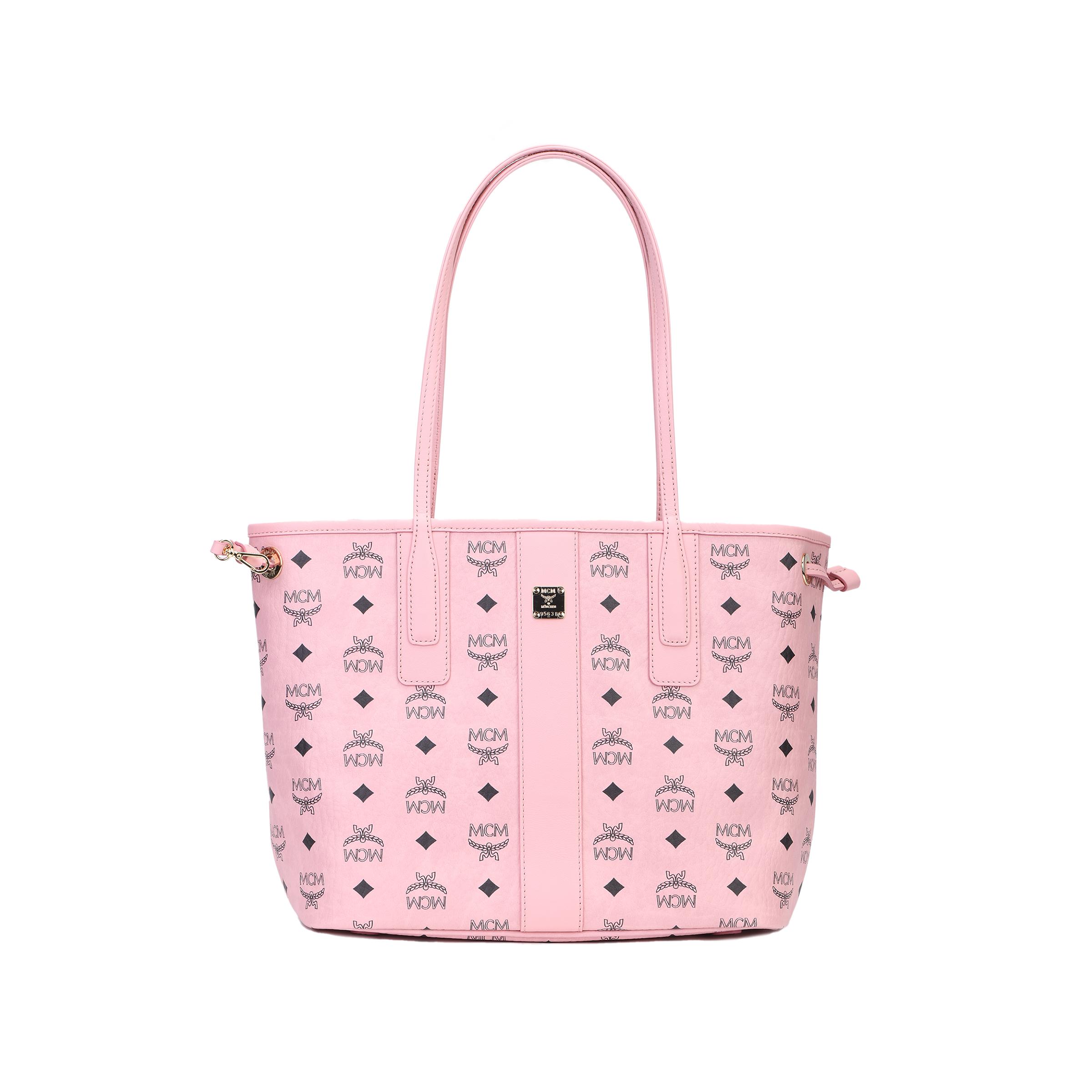 

Mcm Liz Brand Logo Hook Closure Synthetic Leather Tote Bag Handbag Messenger Bag Small Female Peach Pink One Size-Shopping Bag Set(Basic Set+Shopping Bag) персиковий