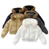 Down Cotton-padded Clothes, Short Cotton-padded Clothes, Winter New Sister Thickened Foreign Gas Cotton-padded Jacket, Korean Version of Big Fur Colla