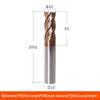 Taiwan 60° Tungsten Carbide 4-Flute Coated End Mill for Steel CNC Machining
