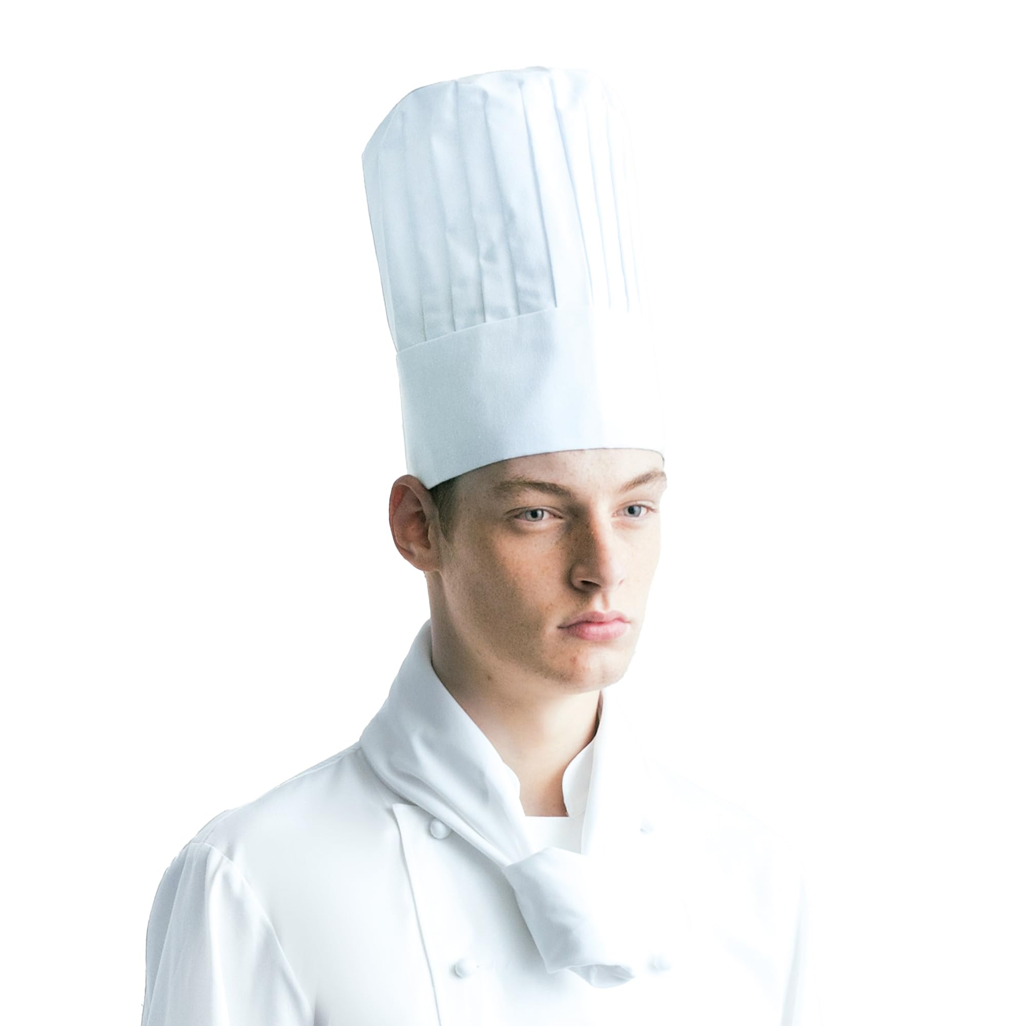 Поварской колпак ARBE, Котелок, 100% хлопок, Высококачественная хлопковая ткань, Легкий, Высота 15 см, 4 размера, Кухня, Готовка, Кондитер, Униформа, ARB