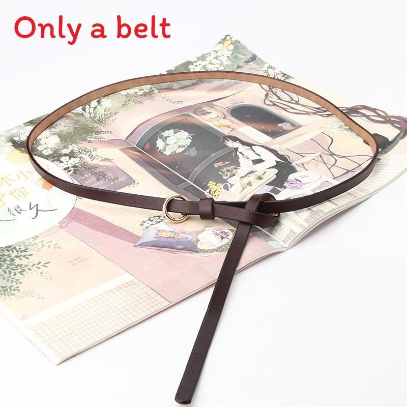 Leather Belt For Women With Adjustable Tying Design For Casual Wear