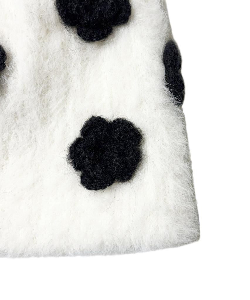 Leondieseu Flower Beanie (White)