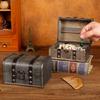 Decorative Treasure Box Vintage Wooden Large Desktop Storage Boxes for Jewelry