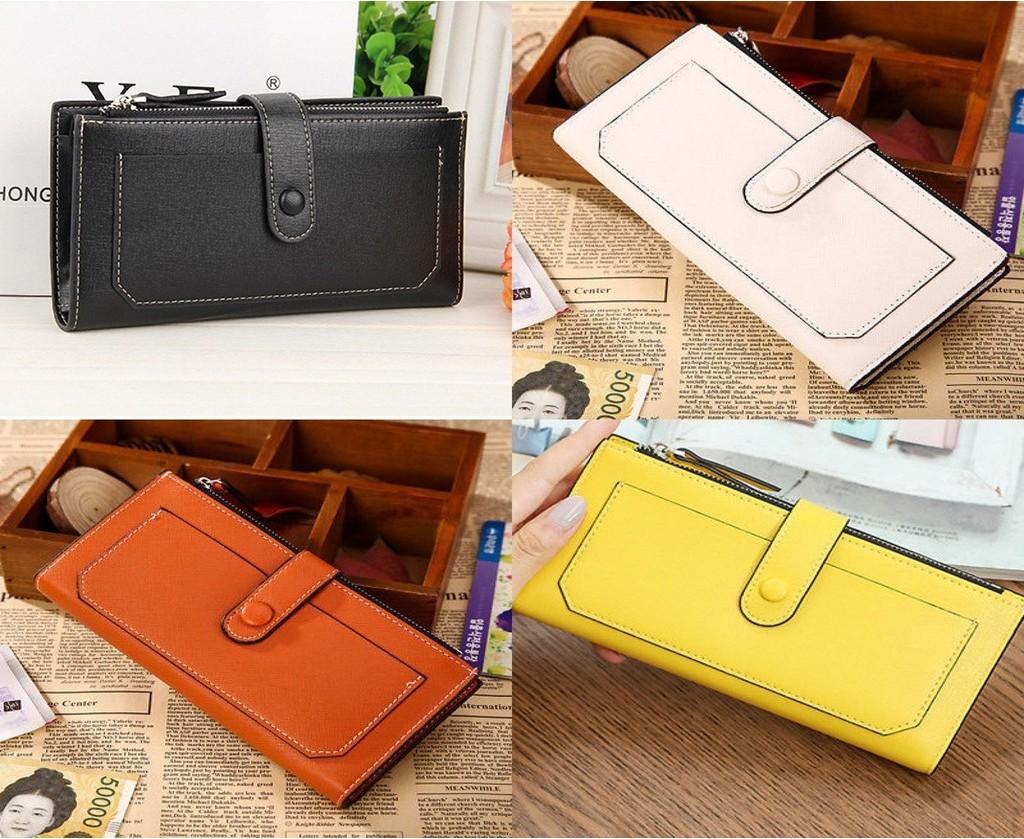 Fashion Lady Women's Leather Clutch Wallet With Elegant Design And Perfect Size For Everyday Use
