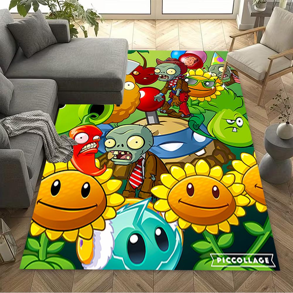 Zombie Plants Party Floor Mat Perfect for Decorate room Entryway Bedrooms Dining Room Antislip Carpet Decorate Offices Spiritual Gift