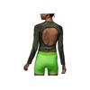 Nike Dri-Fit Quick-Drying Breathable Comfortable Long Sleeve Logo Raglan T-Shirt Women Tops Gray Black HF9481-045