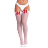 Women Nurse Stockings Erotic Clothes Cosplay Female Transparent Hosiery Black White Red Summer Lady Thigh High Stocking Medias