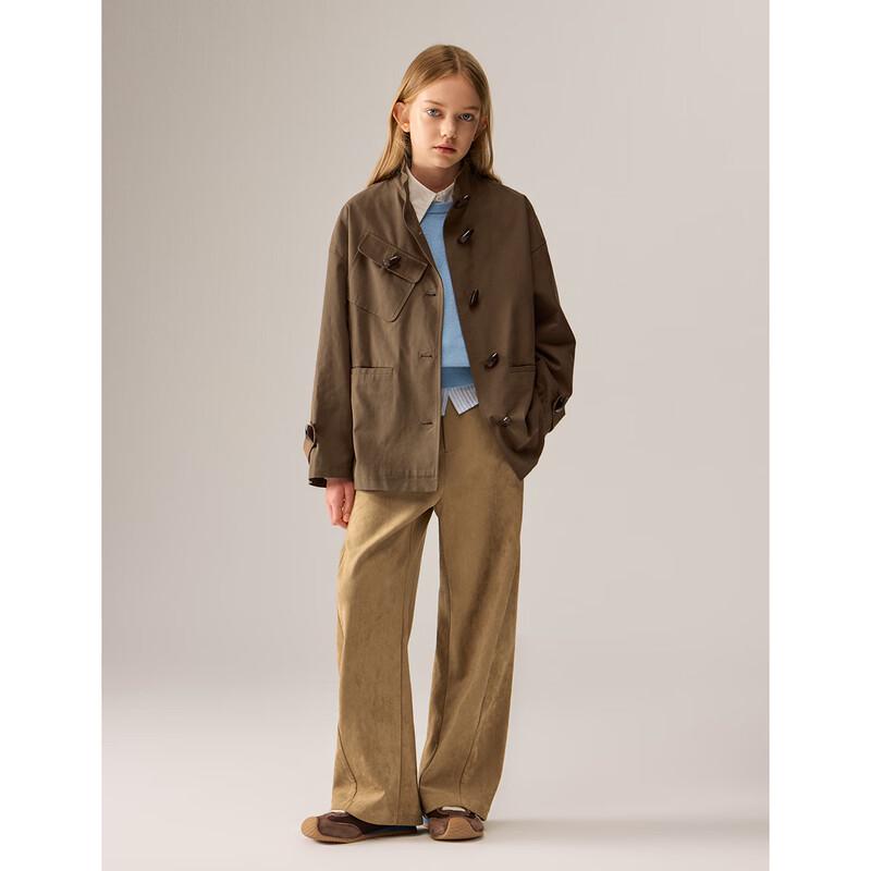ELLE KIDS Girls' Vintage Workwear Toggle Jacket