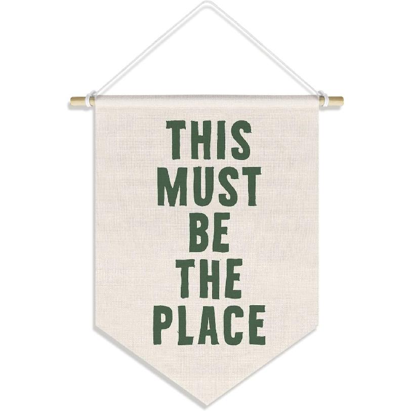 How Lucky Are We Banner Pennant Wall Art Decor Hanging for Kids Boys Room Nursery Playroom Decor, Cute Play Room Decorations, 15x11in