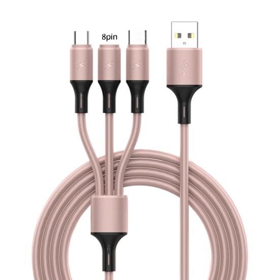 Charging Cable Anti-winding Data Transmission PVC Stylish 8-pin Micro USB Type-C Multiple Colors Cord for Office