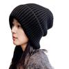 Korean Style Thick Knit Women's Slouchy Hat for Autumn & Winter
