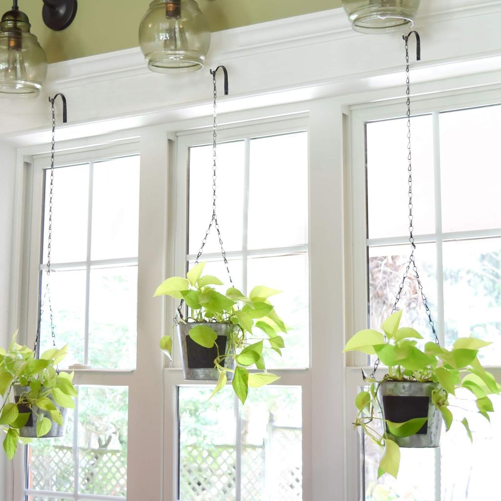 1/4/6 Pack Plant Hanger Bracket, Iron Wall Hooks Decorative Coat Hook For Hanging Planter, Lanterns, Mason Jar,  Indoor Outdoor Rustic Home Decor