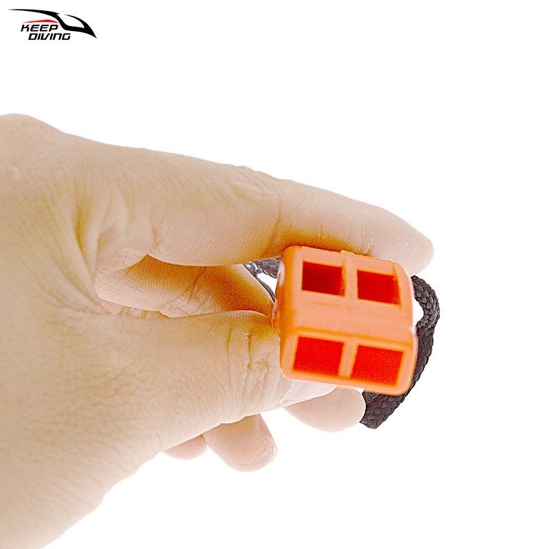 Dual-Frequency Survival Whistle with Anti-lost Lanyard for Water Sports and Emergency Use