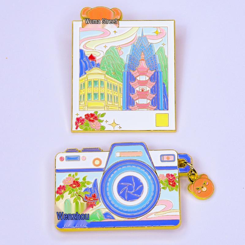 

Магниты на холодильник Polaroid: Тяньцзинь, Сиань, Чэнду, Уху, Шанхай, Цзинин - Культурные туристические сувениры