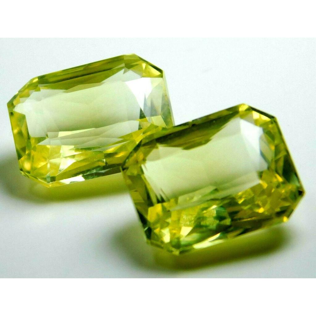 Natural CERTIFIED Unheated Yellow Sapphire Emerald Cut 12 Ct Loose Gemstone