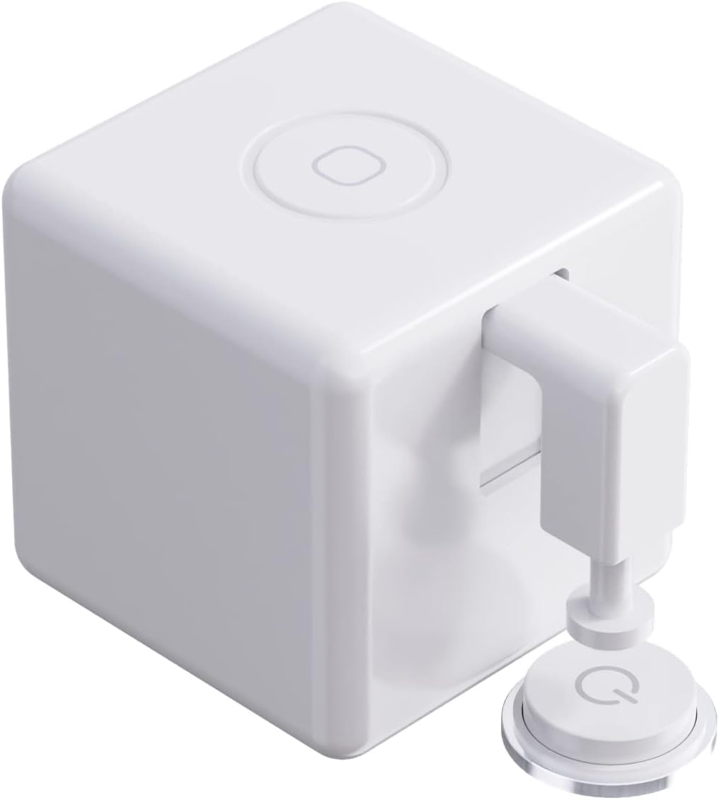 

[Genuine Product] Adaprox Fingerbot Plus Smart Switch (for Buttons/Switches) - Powerful Upgrade, Reliable Vertical Pressing, Remote Control, Timer Fun