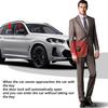 Aramox Smart Remote Car Key LCD Screen 5.0 Anti Key Loss Keyless Entry Auto Lock Remote Control Key Fob for One Click Start Car (Black)