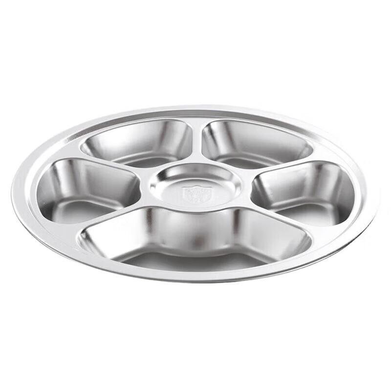Huihuang 304 Stainless Steel Divided Lunch Plate