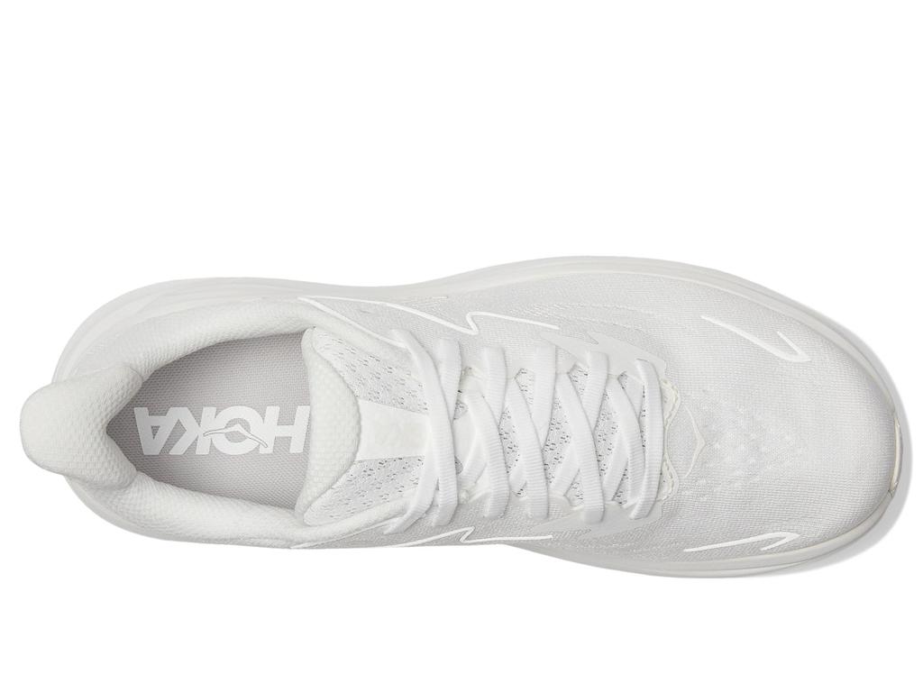 HOKA Clifton 10 Wide Track Field Running Size White x White Men's & Shoes, 25.0,
