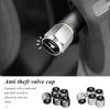 5pcs Metal Tire Valve Cap Dust Protection Cover Accessories For 86 Harrier Vellfire Alphard Avensis Rav4