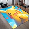 Pikachu Pattern Square Carpet,Area Rug,Carpet Rug for Living Room Bedroom Sofa Playroom Decor,Non-slip Floor Mat