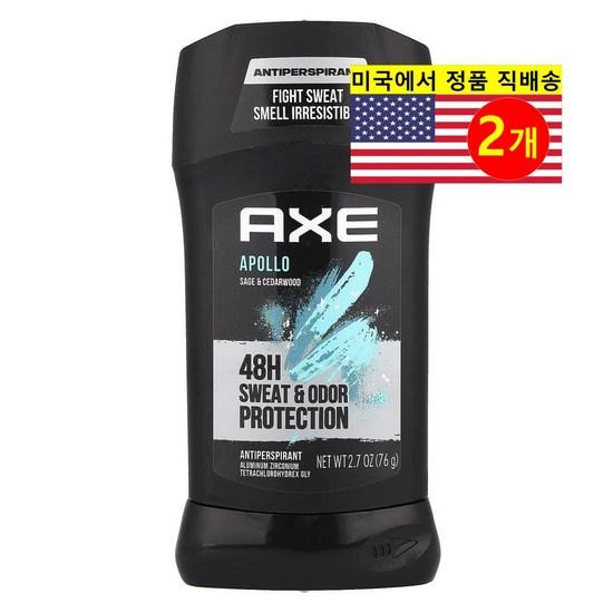 

AX мужской дезодорант-антиперспирант 48H против запаха пота Apollo, 2 шт., 76 г