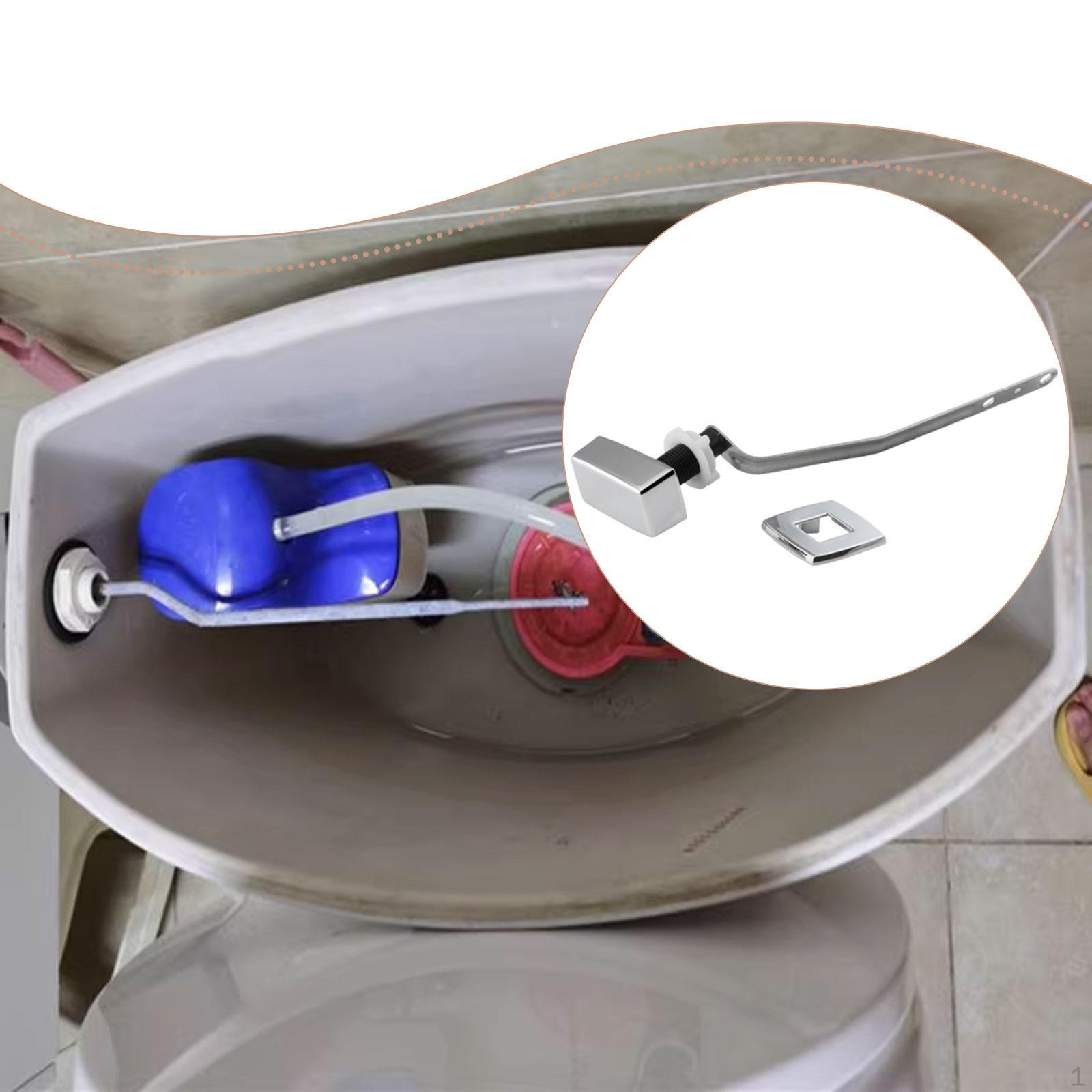 

Toilet Flush Handle Left Mounted Repair Part Sturdy Kit Easy Installation Tank Length 5 cm