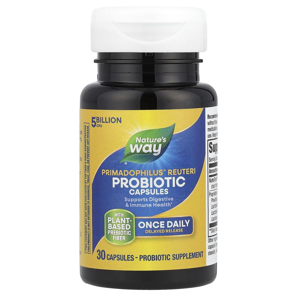 Nature's Way Primadophilus® Reuteri Probiotic, 5 Billion CFU, 30 Capsules