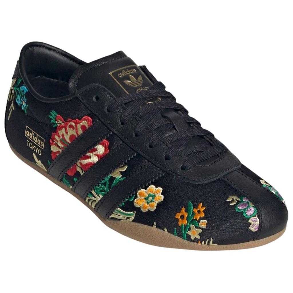Adidas Tokyo Floral Embroidery Pack - Black Women Sneakers Cream-White Gold-Metallic Gum JR1494