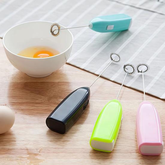 Yousheng Electric Milk Frother Whisk Handheld Foam Maker for Coffee Lattes Hot Chocolate Stainless Steel Blender for Frothing Milk Mixing Eggs