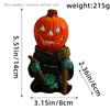Halloween Led Lamp Pumpkin Knight Desktop Ornaments Decorated with Luminous Pumpkin Head Ghost Resin Courtyard Decoration