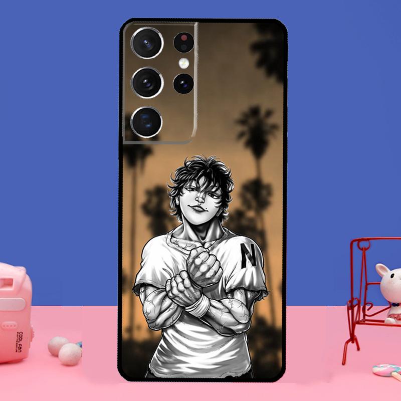 Baki the Grappler Manga Anime Phone Case For Samsung Galaxy S22 Ultra S8 S9 S10 Plus Note 20 Ultra S20 FE S21 Ultra