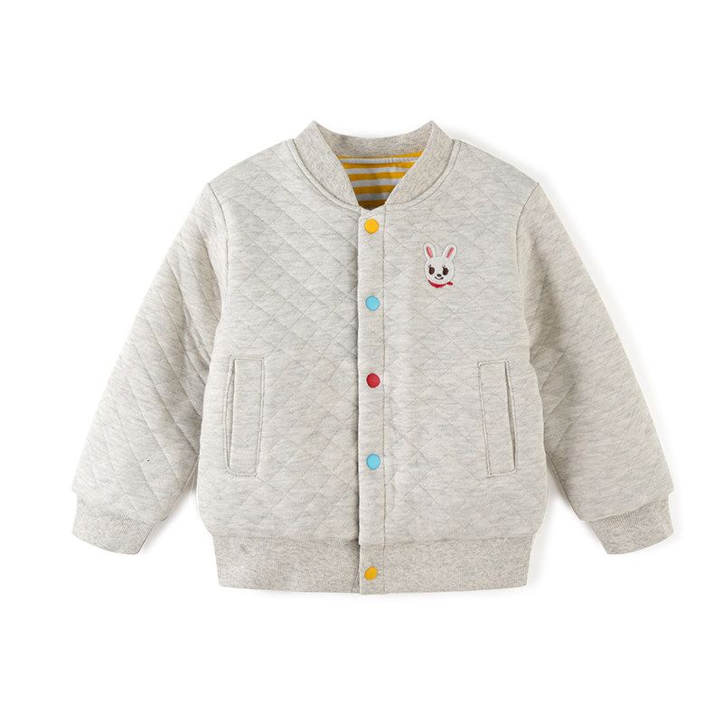 Winter Thickened Baby Girl Outerwear 90-Size 150 Cotton-Padded Jacket