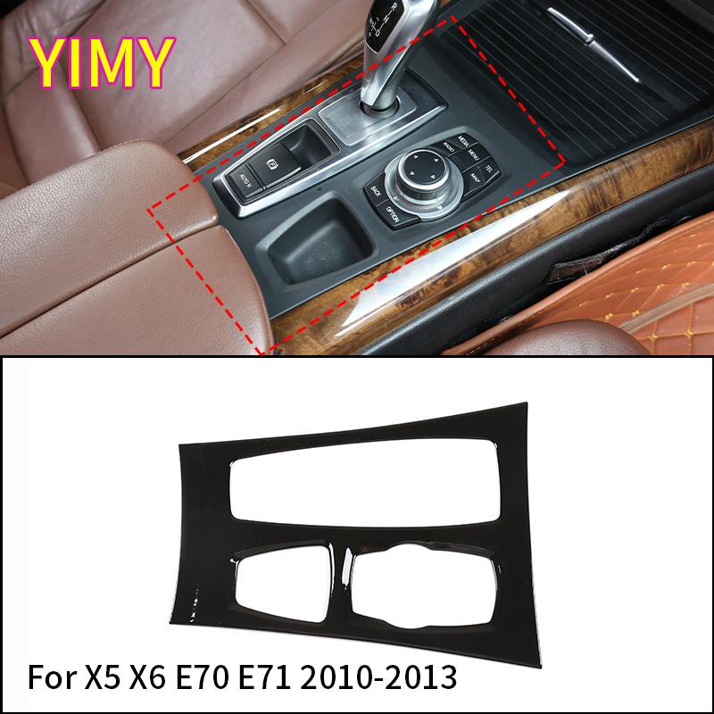 For BMW X5 X6 E70 E71 2008-2013 ABS Plastic Car Styling Gear Shift Central Control Panel Air Vent Outlet Cover Interior