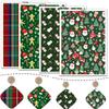 4PCS Christmas Clay Transfer Paper 95x138mm Water Soluble Paper Clay Transfer Sheets for Clay Earring Jewelry Making