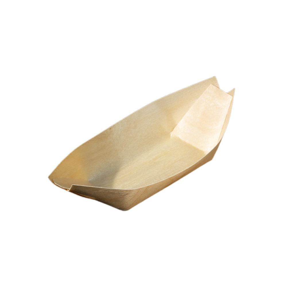 50PCS Multi-size Sushi Plate Japanese Dish Salad Dessert Bowl Creative Wood Bowl  Home Decoration