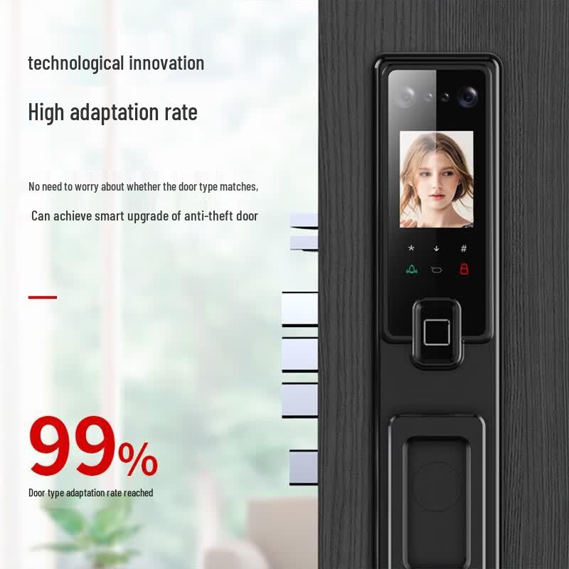 ZUCONF F893P Smart Fingerprint Door Lock with Facial Recognition CN plug (adapter included)